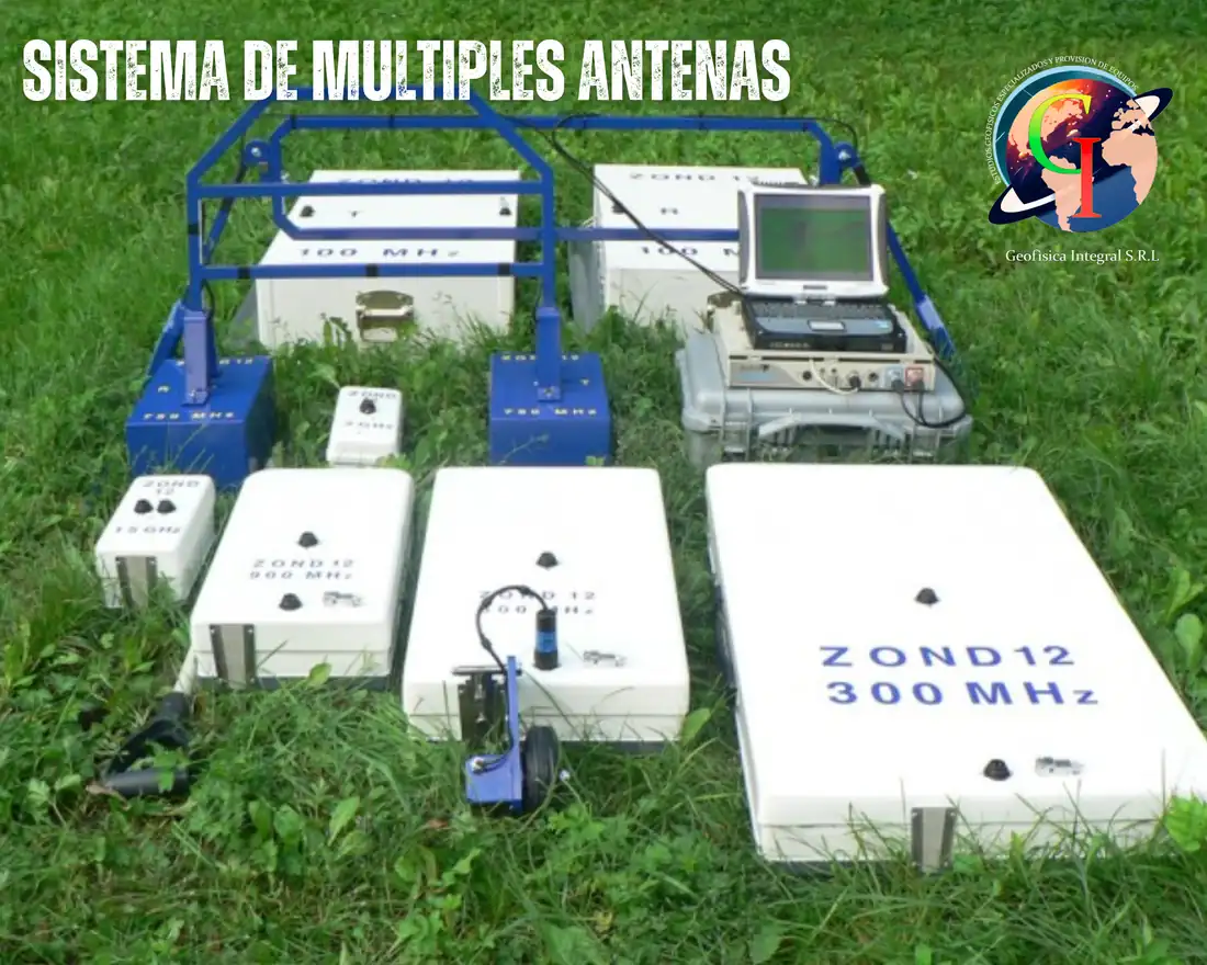 Sistema de múltiples antenas para georadar con escaneo avanzado, filtros y transferencia por Ethernet o Wi-Fi